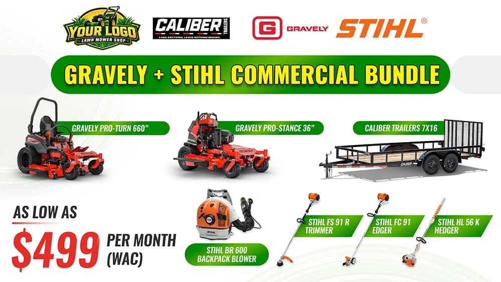 Example lawn equipment bundle graphic